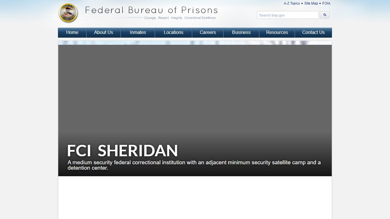 FCI Sheridan - Federal Bureau of Prisons